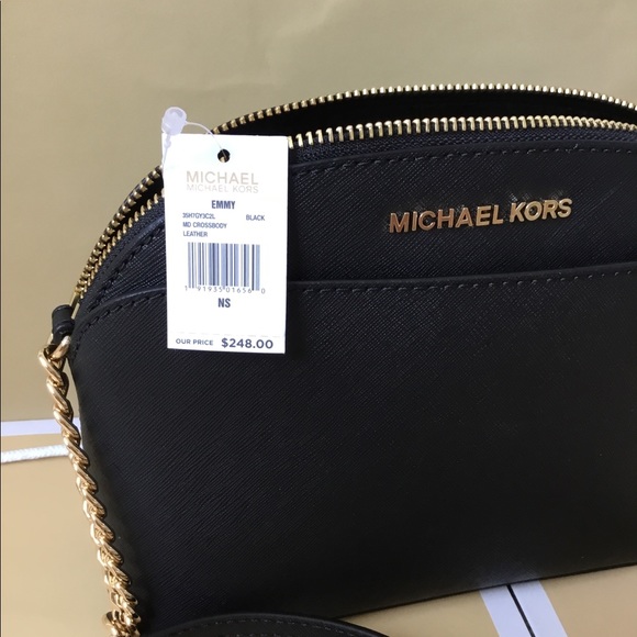 🌿Michael Kors Emmy Black Crossbody Bag NWT. - Picture 2 of 8